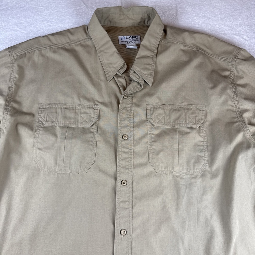 LAPG Beige Police Gear Field Shirt  Size X-Large (See Description)‎